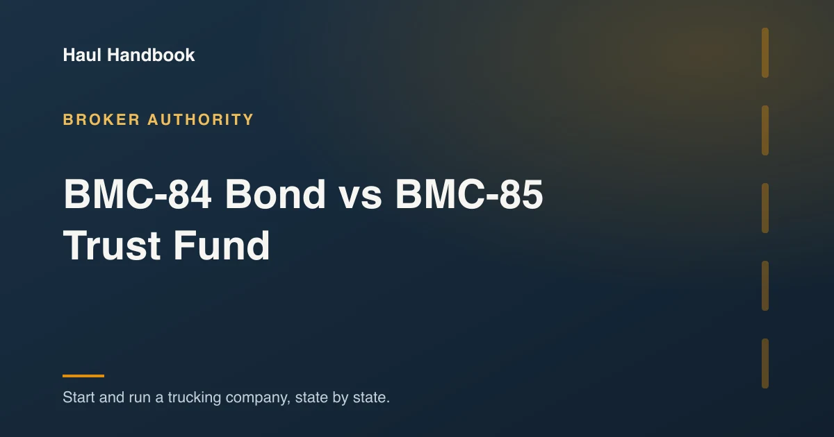 Cover image: the broker bond compared with the trust fund option