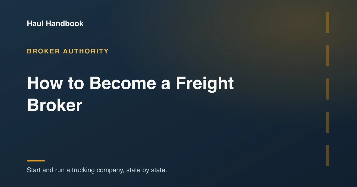 Cover image: the steps and costs to become a licensed freight broker